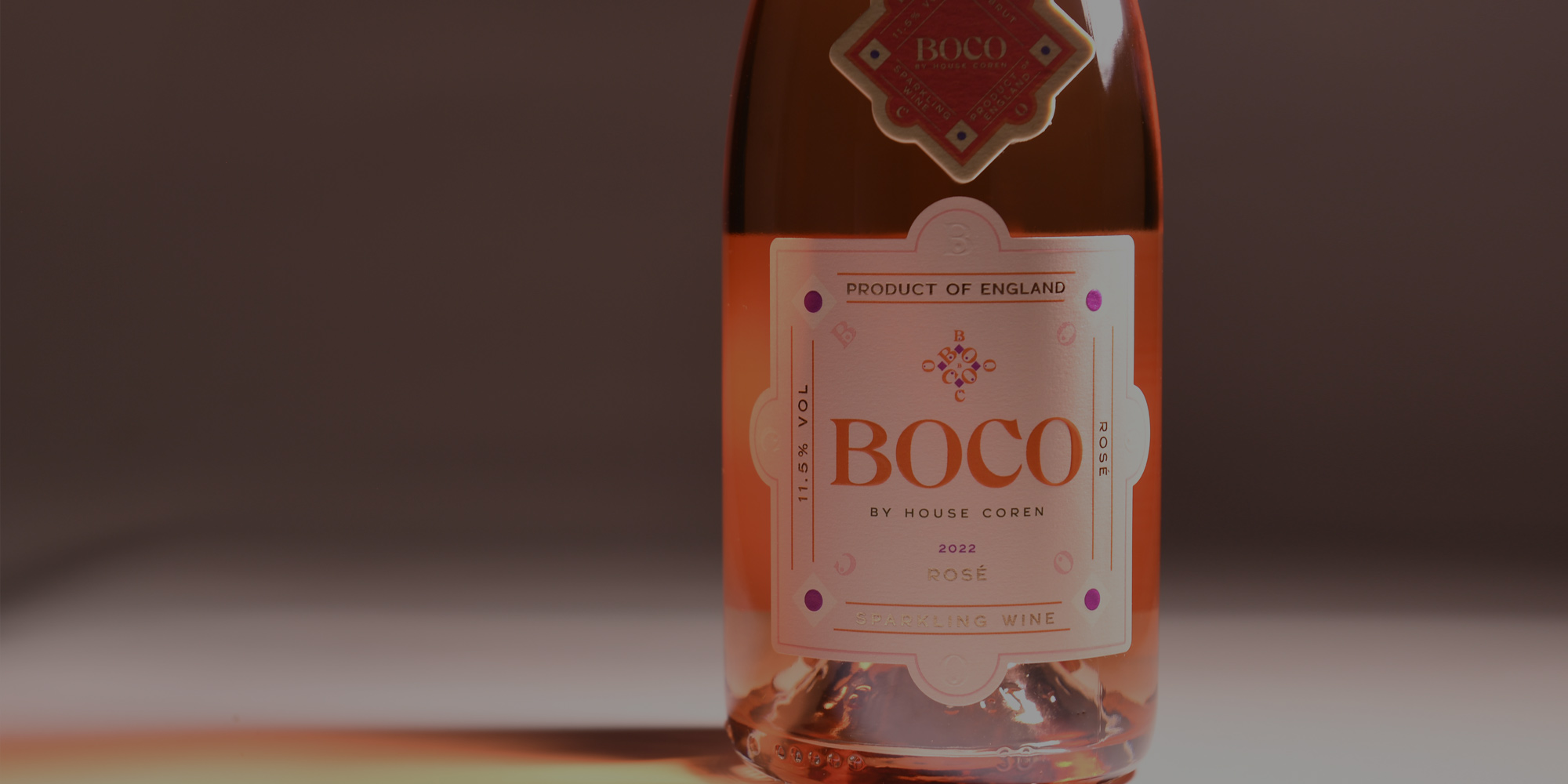 House Coren vineyard, winery, négociant West Sussex. Producers of Boco rosé sparkling wine.